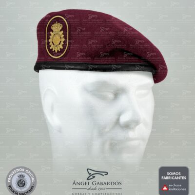 Boina Policía Nacional GEO. ESCALA SUBINSPECCIÓN