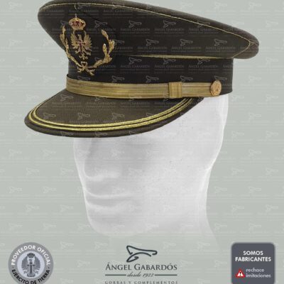 Gorra de Plato Representación Ejército de Tierra. SUBTENIENTE Y SUBOFICIAL MAYOR