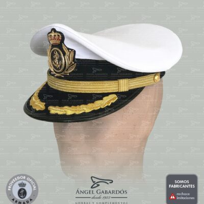 Gorra Cartagenera Oficial Superior Armada con emblema metálico