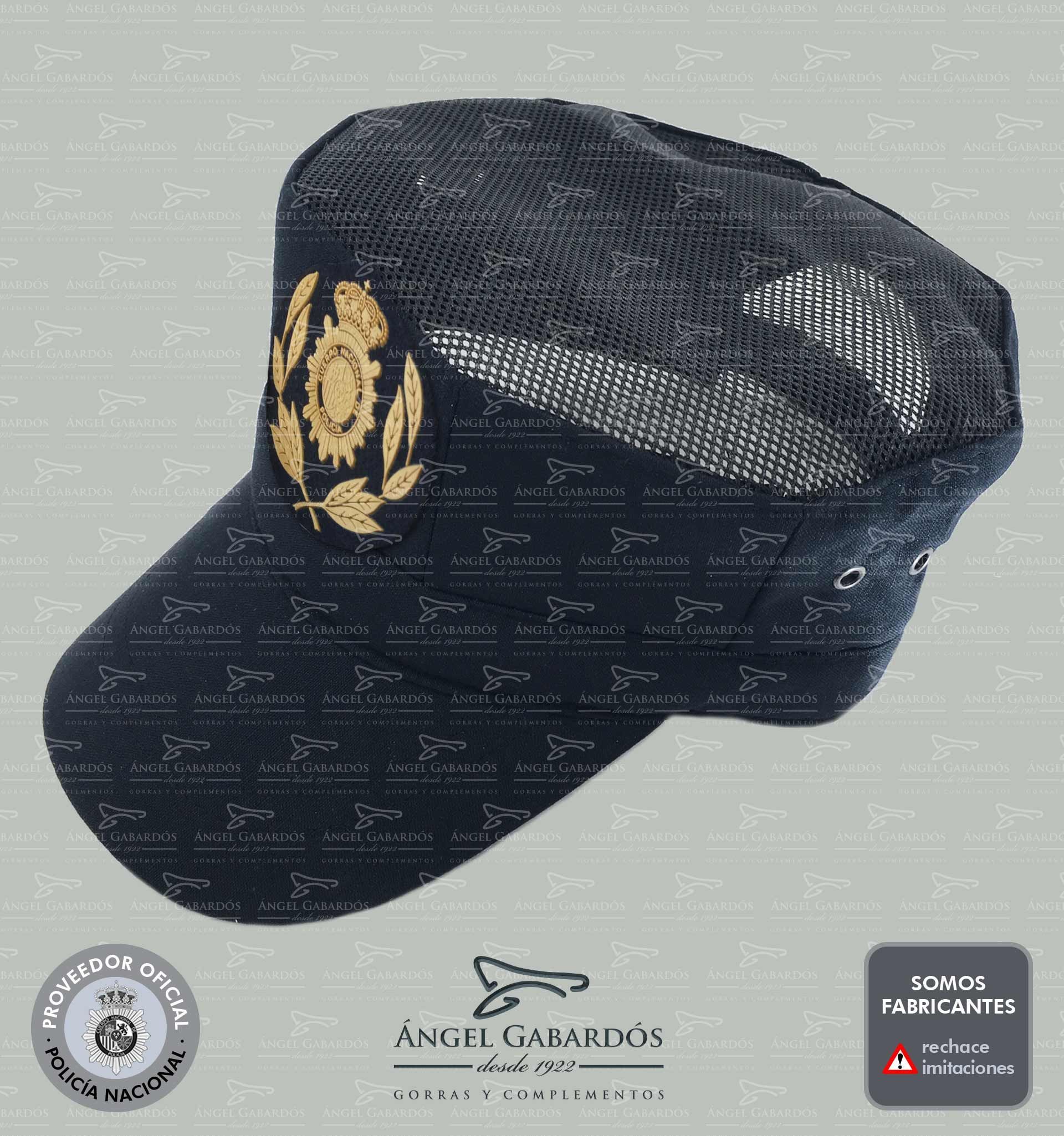 Gorra UIP Policía Nacional. ESCALA SUPERIOR. Verano-Alg./Pol.