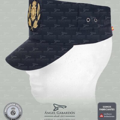 Gorra UIP Policía Nacional. ESCALA SUPERIOR. Verano-Alg./Pol.