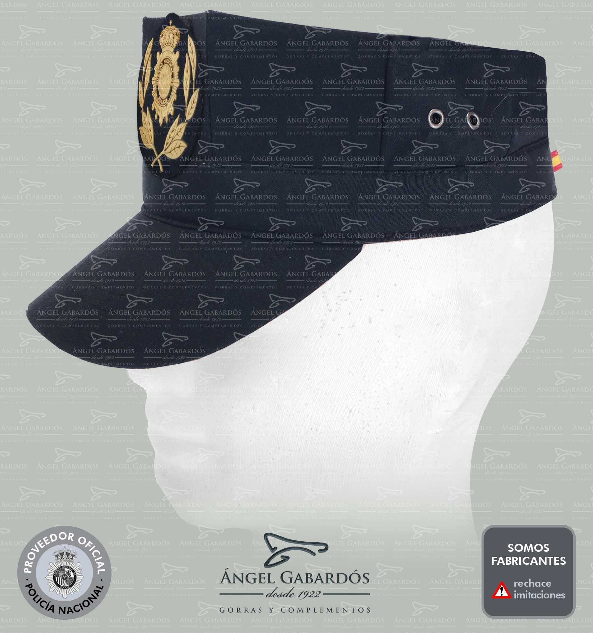 Gorra UIP Policía Nacional. ESCALA SUPERIOR. Verano-Alg./Pol.