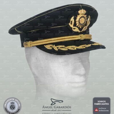 Gorra de Plato Policía Nacional. ESCALA SUPERIOR